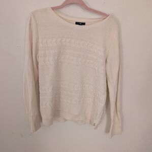GAP Cream Cable Knit Sweater